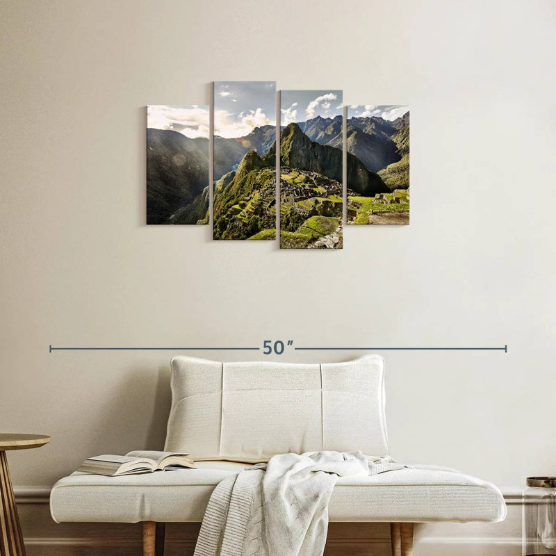 Lilie, anciennes ruines du Machu Picchu, H 22 po x l 36 po