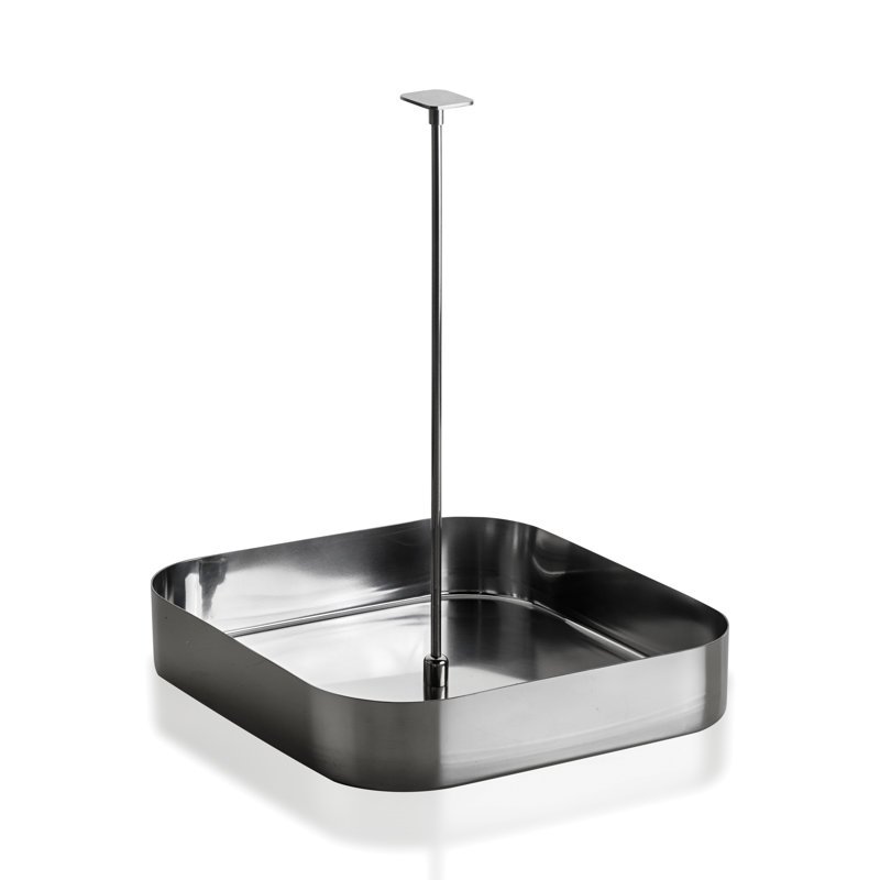 Panier carré en acier inoxydable, H 11,0236 po x l 8,6614 po x P 8,6614 po