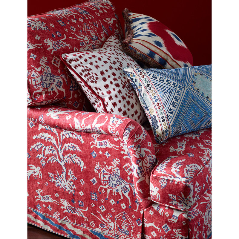 Cape Comorin Aralam 100% Linen Fabric, Teal/Green