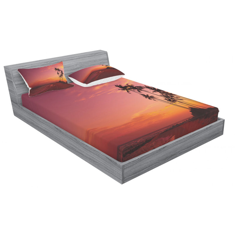 Microfiber Sheet Set, Queen Sheet Set with Fitted Sheet