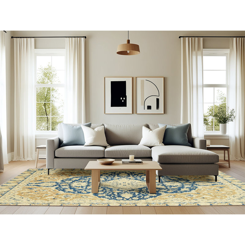 Abstract Indoor Rug, Rectangle 6' x 9'