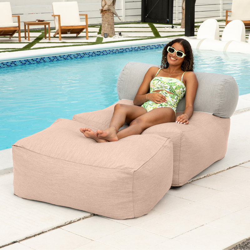 Tybee Sunbrella® Bean Bag Set – Ultimate Outdoor Lounging, Petal