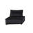 Anna 120" Black Velvet 4 Pc Sectional Sofa