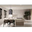 Luminaire suspendu poudre noire Kara