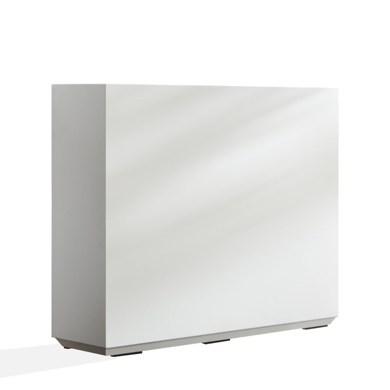 Boîte à fleurs en métal noir, H 30 po x l 38 po x P 9,8 po, Blanc