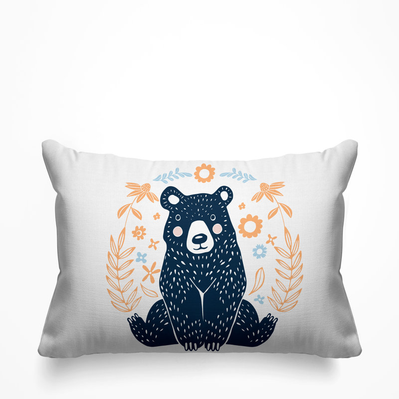 Coussin décoratif d'intérieur Buby, Pêche / bleu marine