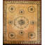 Tapis rouge antique en laine chameau, rouge