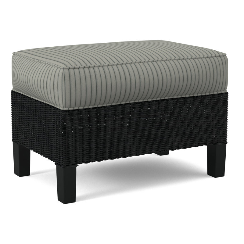 Gibraltar Ottoman, Black, Gray Sugar Performance; 0863-84