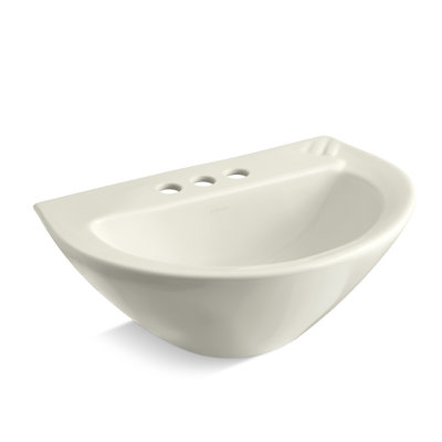 Parigi® Vitreous China 19.75" Pedestal Bathroom Sink