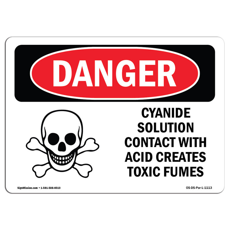 Plaque en aluminium cyanure 12 x 18, H 12 po x l 18 po x P 0,1 po