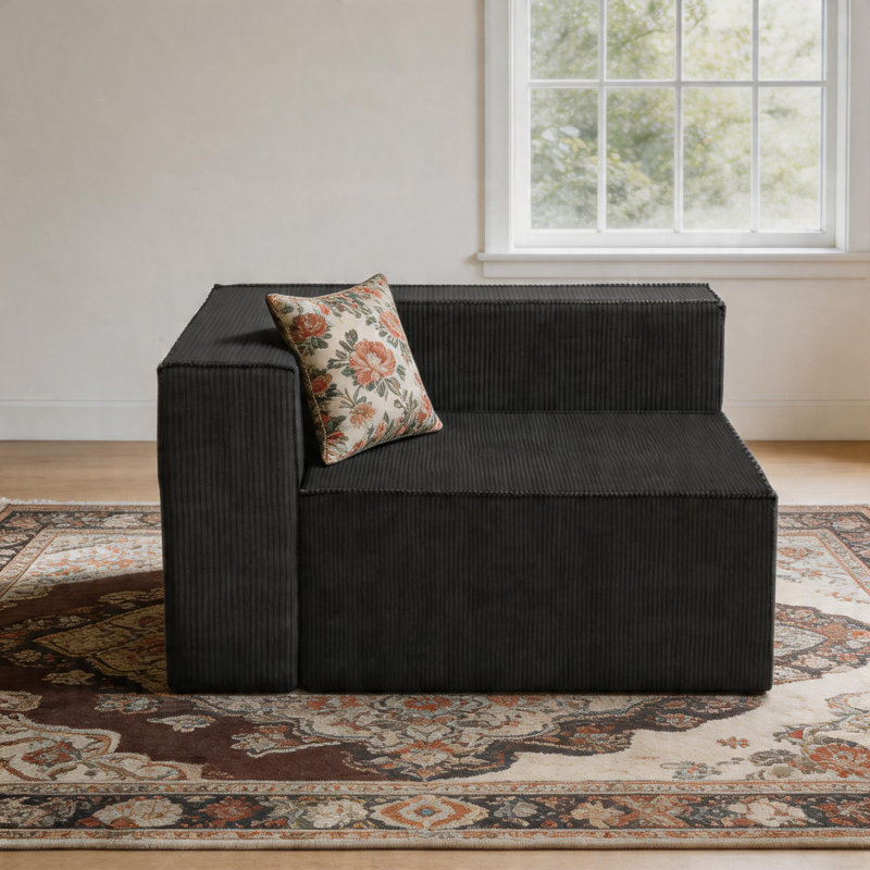 Canapé Corduroy, Black