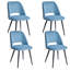 43.5cm H Upholstered Metal Parsons Chair-787382563