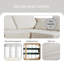 Canapé modulaire à méridienne rembourré Cossio-2054144507