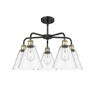 Lustre cône à 5 lumières Beva