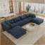 Boneless Cloud Sofa,Corduroy Fabric,Deep Seat Couches,Double-Layer Design,Removable Cushion-846310924-846310926