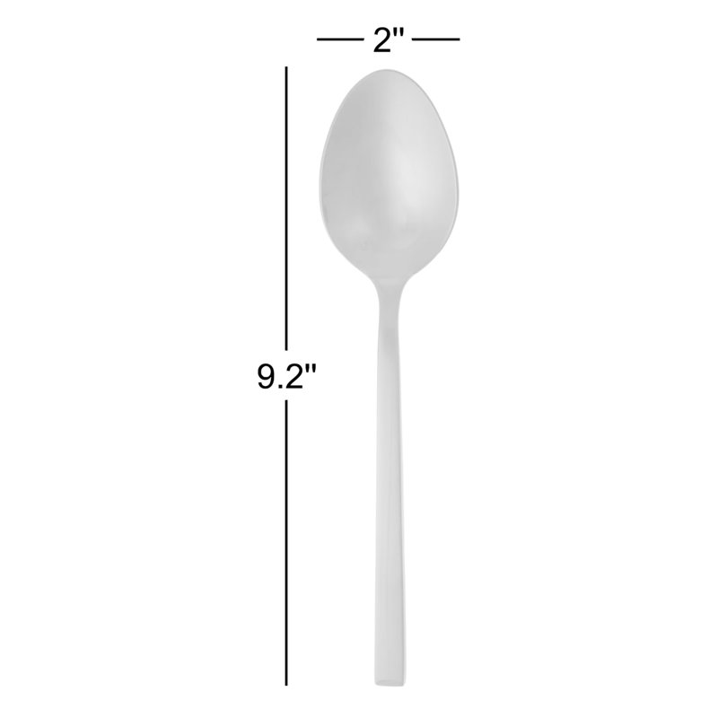Arezzo Brushed 2 Piece Salad Servers Set, Silver