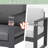 Arnhildur 5 - Person Patio Conversation Set with Cushions-1284854886-1336603619-1276573561