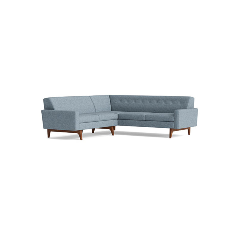 Tyler Sectional, Right Hand Facing, Performance Velvet - Ivy