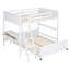Lit superposé avec bureau