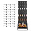 Pegboard Display Stand with 15 Hooks Pegboard Panels Display Black (1 PCS)