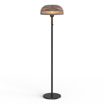 Patio Heater Aluminum and Glass Electric Standing Patio Heater Patio Heater