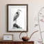 Shoreline Heron In B&W I - Peinture encadrée-966904071-966904120