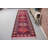 Antique Turkish Vintage Wool Runner Rug in Neutral and Purple For Hallway Decoration