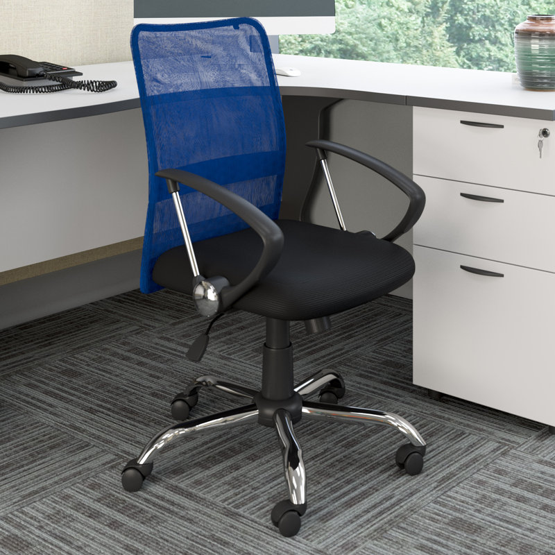Hubbert Mesh Swivel Task Ofiice Chair, Blue