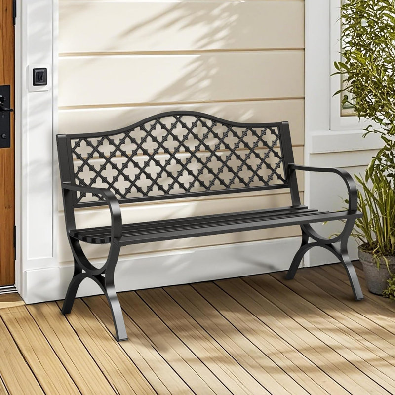 Banc de jardin en métal