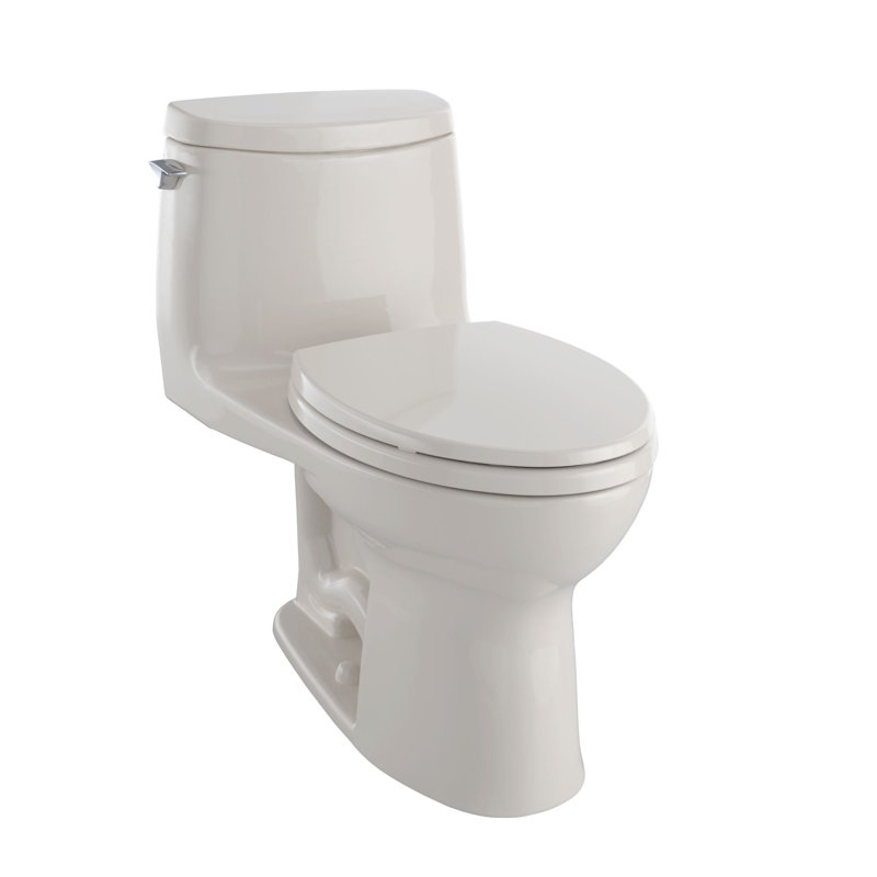 Toilette allongée une pièce à hauteur universelle 1,0 GPF TOTO® UltraMax® II 1G® avec Ce FiONtect ™, os, Os