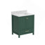 Meuble-lavabo avec cadre en bois massif 30 po, meuble-lavabo autoportant avec lavabo vert-1955426545-1955426546