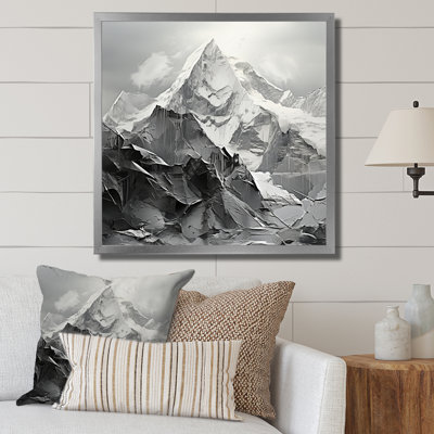 Snowy Mountain Peak I sur impression sur toile