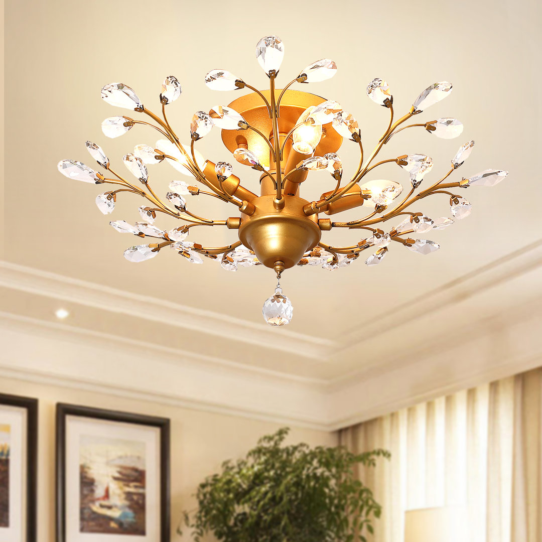 Nevis 4 - Light 60cm Unique Semi Flush Mount