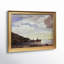 Watercolor Seascape Print With Wood Frame