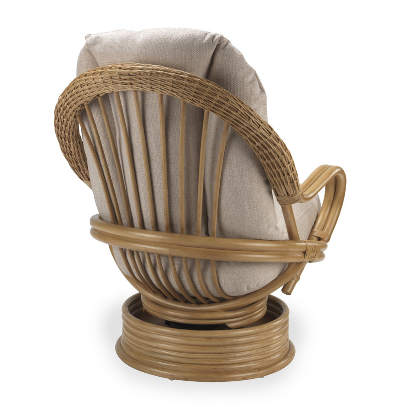 Wicker Rocking Chair, Beige