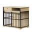 Meubles pour cage de chien, meubles pour grande cage avec plateau pour chiens de taille moyenne, chenil en bois-1887724047