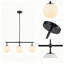 Luminaire d'îlot de verre moderne en verre de style moderne Mid-Century pour îlot de cuisine avec vestibule dans le vestibule de la chambre à coucher, base E12 à hauteur réglable