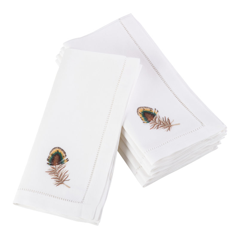 Villasenor Cotton Embroidered Square Napkin