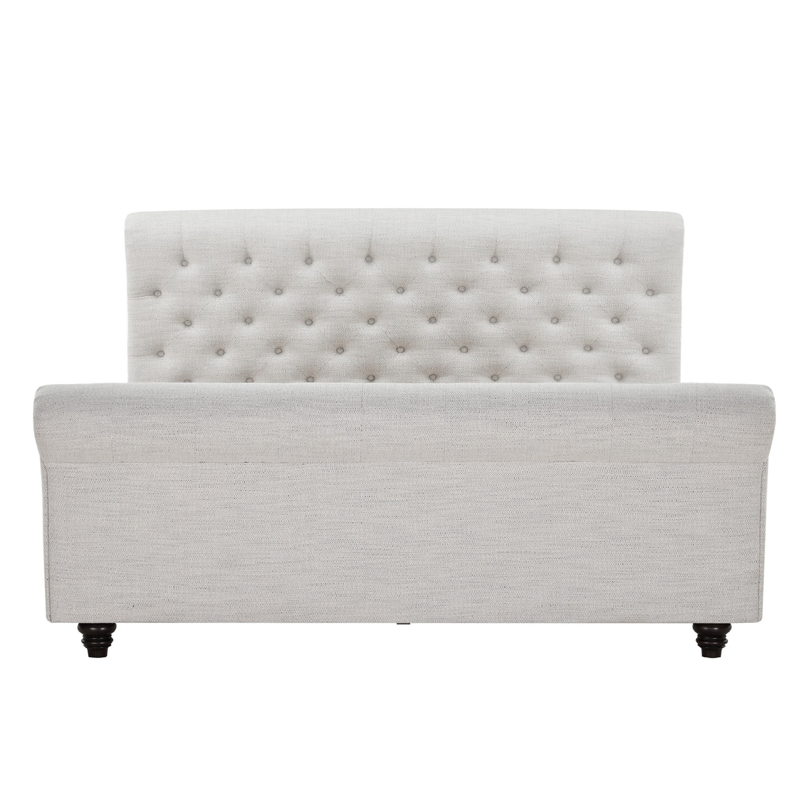 Jennifer Upholstered Sleigh Bed, King, Prestige Ivory
