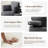  Swivel Accent Chair With Half Moon Ottoman, Round Chairs With Drawer Storage For Living Room, 360° Barrel Chair With Usb Charging Port (Dark Grey Corduroy)-43178558