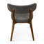 Alpine Modern Walnut Wood Dining Chair Fabric