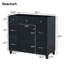 [Cabinet seulement] Meuble-lavabo de 36 po - Noir (lavabo non inclus)
