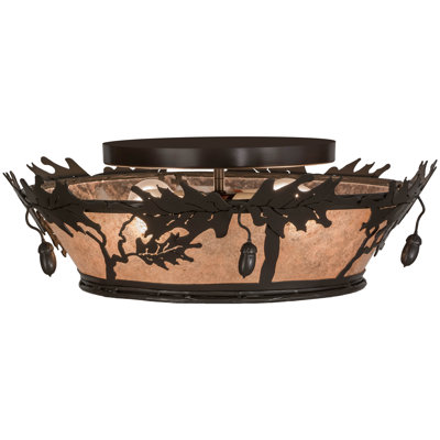 Rustic Lodge 4 - Light Flush Mount