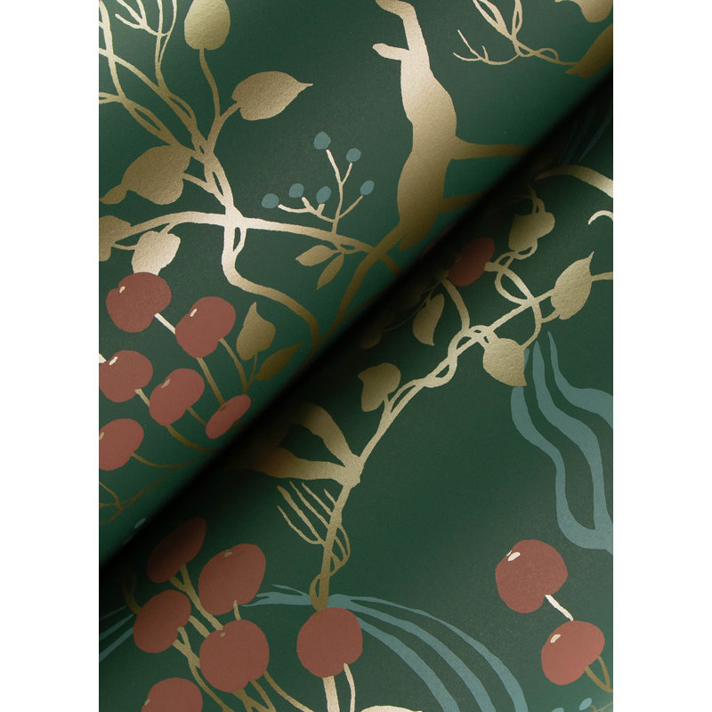 Papier peint Linden, Vert
