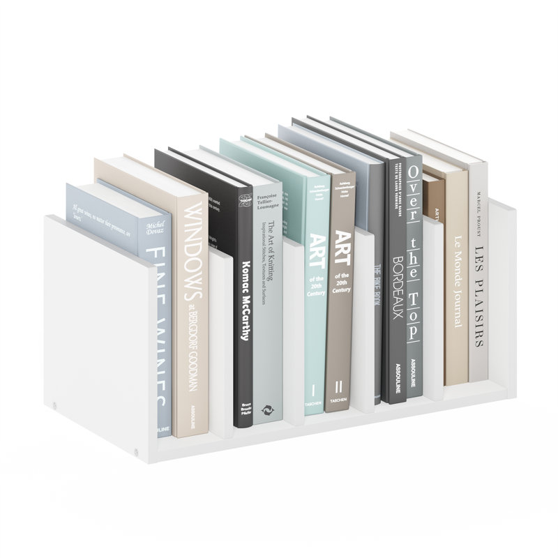 Organiseur de bureau Barello avec porte-documents, étagère de bureau, pour fournitures de bureau, blanc, Blanc