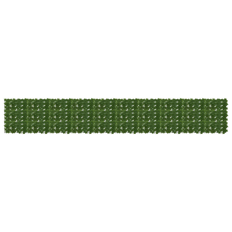Vidaxl Balcony Screen With Leaves Garden Sunshade Dark Green/Green Multi Sizes, 500cm W x 75cm D