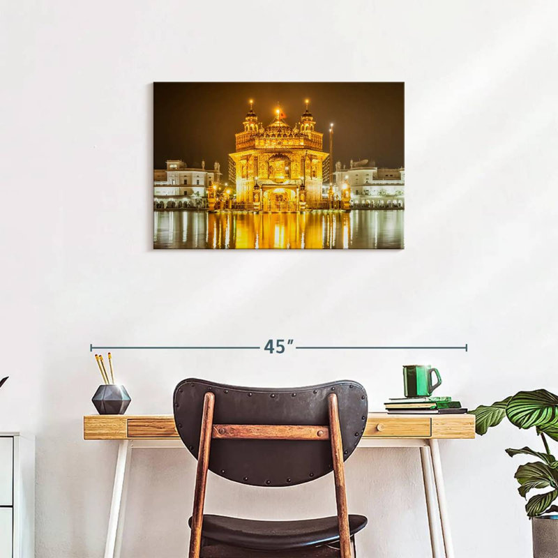 Golden Temple, 20" H x 30" W