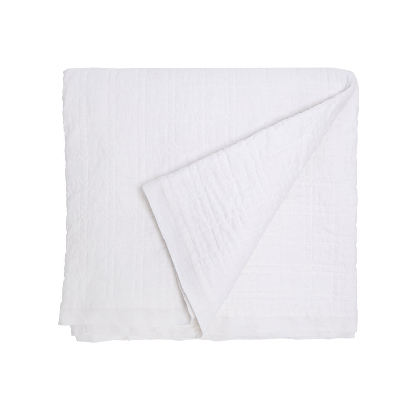 Owen Coverlet, Queen Coverlet, White