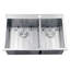 Tirana 33" L x 22" W Double Basin Drop-in Kitchen Sink