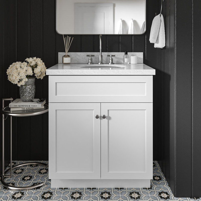 Ensemble de meuble-lavabo double 31 po Abell, Blanc